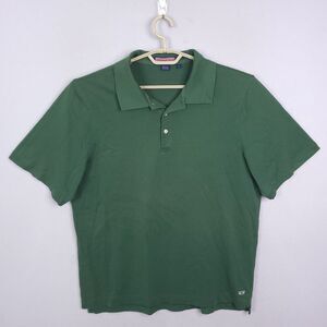 Vineyard Vines Polo Shirt Mens Green Size Large Short Sleeve Preppy Golf Logo